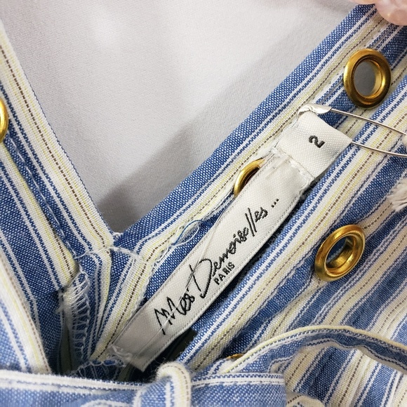 ✔ Mes Demoiselles Creative Pintucked Grommet Blouse - Picture 5 of 8